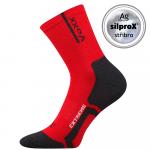 Ponožky antibakteriálne Voxx Josef - červené-čierne