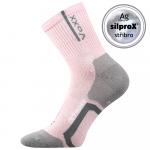 Ponožky antibakteriální Voxx Josef - růžové-šedé