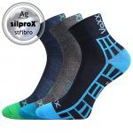 Ponožky dětské Voxx Maik 3 páry (2x modré, šedé)