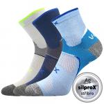 Ponožky dětské Maxterik silproX 3 páry (2x modré, šedé)