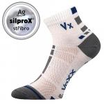 Ponožky antibakteriální Voxx Mayor silproX - bílé-šedé