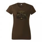 Tričko dámske poľovnícke Bad Badger Mufloni - hnedé