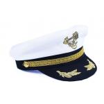 Čiapka námorník/kapitán - biela