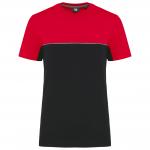 Pracovní triko dvoubarevné WK - černé-červené