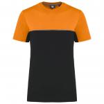 Pracovné tričko dvojfarebné WK - čierne-oranžové
