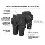 Kraťasy pracovní Bennon Erebos Shorts - černé