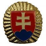 Odznak cínový Slovenský znak - zlatý (použité)