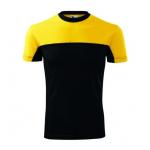 Tričko unisex Rimeck Colormix - černé-žluté
