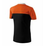 Tričko unisex Rimeck Colormix - čierne-oranžové