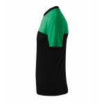 Tričko unisex Rimeck Colormix - čierne-zelené