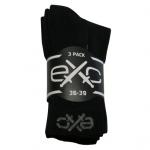 Ponožky eXc Base Pack 3 páry - čierne