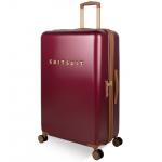 Cestovní kufr Suitsuit Fab Seventies 91 l - červený-hnědý