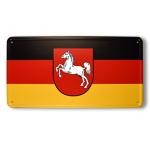 Ceduľa plechová Promex vlajka Dolné Sasko - farebná