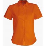 Košeľa dámska s krátkym rukávom Kariban Judith - oranžová