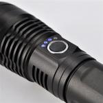 Ruční nabíjecí svítilna Solight 1000 Fokus - černá