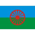 Vlajka rómska 150x90 cm