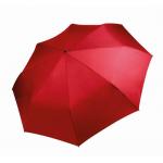 Mini skladací dáždnik Kimood Pongee - červený