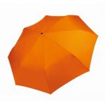 Mini skladací dáždnik Kimood Pongee - oranžový