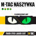 Nášivka M-Tac Tiger Eyes Laser Cut 2 ks - čierna