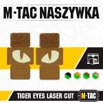 Nášivka M-Tac Tiger Eyes Laser Cut 2 ks - coyote