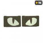 Nášivka M-Tac Tiger Eyes Laser Cut 2 ks - olivová