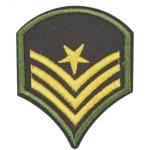 Nášivka nažehlovací hodnost US Army Colonel 5,5x6,6 cm - barevná