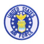 Nášivka nažehlovací symbol United States Air Force 7,6x7,6 cm - barevná