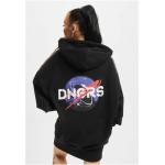 Šaty s kapucňou Dangerous DNGRS Pulsar Sweatdress - čierne