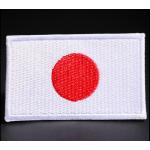Nášivka nažehlovací vlajka Japonsko 7x4 cm - barevná