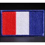 Nášivka nažehlovací vlajka Francie 7x4 cm - barevná