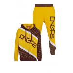 Súprava Dangerous DNGRS Sweat Suit - hnedá-žltá