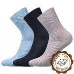 Ponožky dětské Boma Romsek 3 páry (navy, modré, šedé)