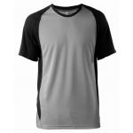 Pánske dvojfarebné športové tričko ProAct - sivé-čierne