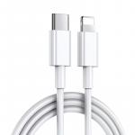 Kábel USB-C na Lightning (iPhone iPad) 1m - biely
