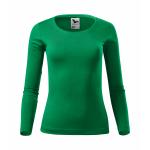 Tričko dámske Malfini Fit-T dlhý rukáv - zelené