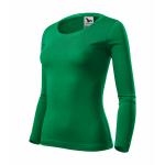 Tričko dámske Malfini Fit-T dlhý rukáv - zelené
