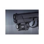 Pištoľové svietidlo Nextorch WL22G s laserom - čierna