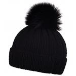 Zimná čiapka CoFEE Rib Fur - čierna