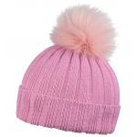 Zimní čepice CoFEE Rib Fur - růžová