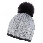 Zimní čepice CoFEE Braid Knit - šedá-černá
