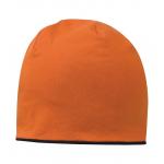 Zimná čiapka CoFEE Contrasting Jersey - oranžová-čierna