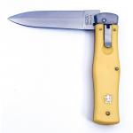 Nôž vyhadzovací Mikov Predator 241-NH-1/KP - žltý-strieborný (18+)