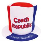 Klobouk s vlajkou Česká republika Czech Republic - barevný