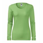 Tričko dámske Malfini Slim dlhý rukáv - zelené