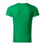 Tričko pánske Malfini Slim FIt V-Neck - stredne zelené