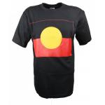 Tričko Gooses Aboriginal Flag - čierne