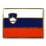 Odznak (pins) 18mm vlajka Slovinsko - farebný
