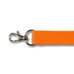 Kľúčenka na krk s karabínou Promex 2 cm - oranžová
