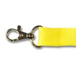 Kľúčenka na krk s karabínou a sponou Promex 2 cm - žltá