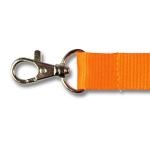 Kľúčenka na krk s karabínou a sponou Promex 2 cm - oranžový